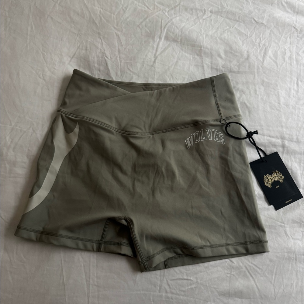 Darc Sport Olive Gray Athletic Shorts